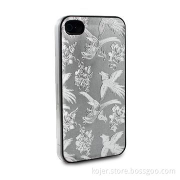 Crystal Case for Apple's iPhone 4, Customized Pattern Designs and Logos Accepted